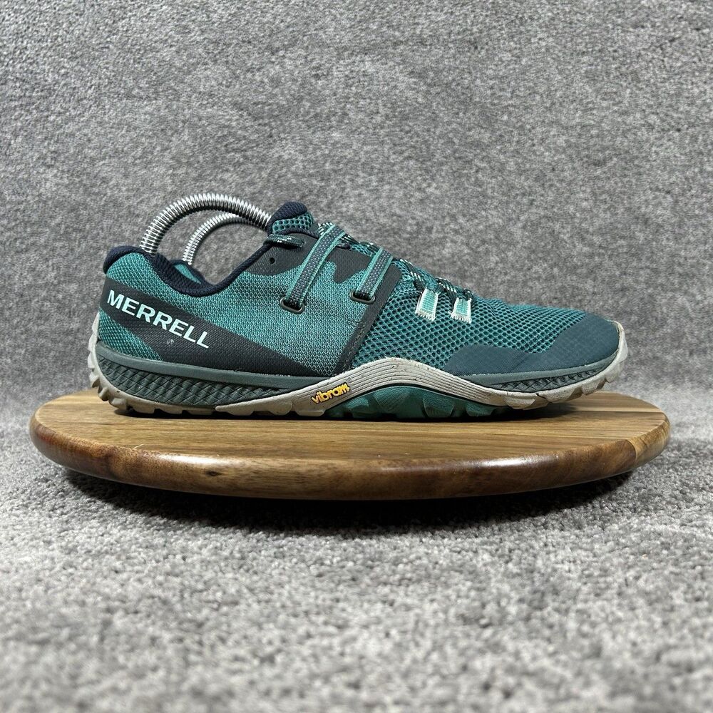 Merrell Trail Glove 6 Women’s Size 10 Teal Green Trail Running Hiking Shoes Used